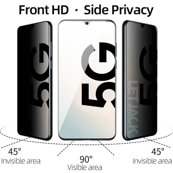 Plné Pokrytie Anti-spy Screen Protector Samsung Galaxy A31 A41 M11 A11 A21S A51 A71 A10 A70 S10 Poznámka 10 Lite ochrany Osobných údajov Sklo