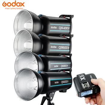 Godox QS400II 400WS / QS600II 600WS / QS800II 800WS / QS1200II 1200WS+ X1T 2.4 G Bezdrôtový Vysielač Štúdiový Blesk Flash Light