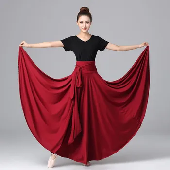 Španielsky Gradient Elegantné Flamenco Sukne, Šaty pre Ženy, Gyps Sála Bullfight Výkon Oblečenie Lady Tanečné Kostýmy