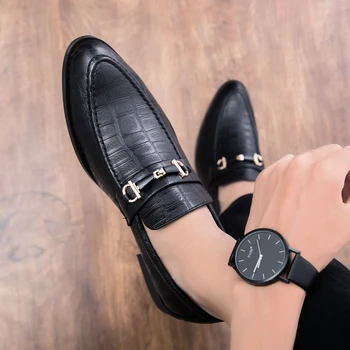 Muži topánky mokasíny bežné luxusné kožené dizajnér sociálne jazdy značky dospelých módne moccasins mužov mokasíny topánky sapato masculino
