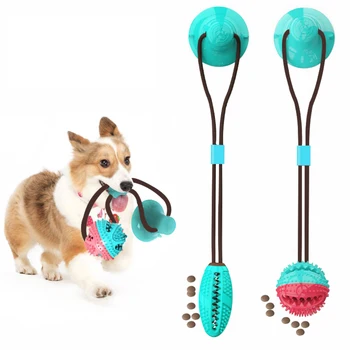 Veľký pes bulík molekulová hračka žuť hračka pet dvojité šnúrkou úniku loptu psie hračky pre agresívne chewers skus odolné hračky pre psov