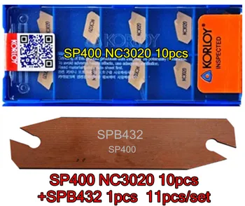 11pcs/set SPB432 1pcs+SP400 NC3020 10pcs Obrábanie ocele
