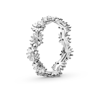Skutočné 925 Sterling Silver ring daisy Čerstvé kvety Šumivé CZ krúžok pre ženy šperky Pár snubný prsteň 2020 darček