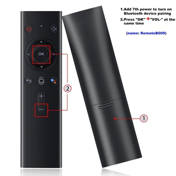 Bezdrôtový Bluetooth, Hlasové Diaľkové Ovládanie Vzduchu Myš pre Android Smart TV Box