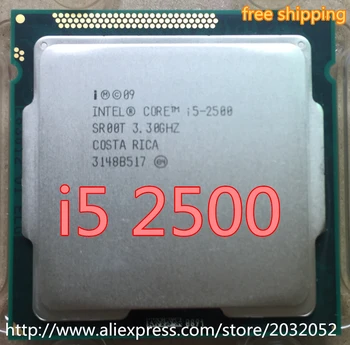 Lntel i5 2500 CPU SR00T 3.30 GHz quad-core LGA1155 6MB cache 95W I5 2500 Procesor pracuje na