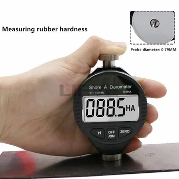 HA, HD Digital HC Brehu Tvrdomer Sclerometer Gumy Tvrdosť Tester Meter odseku vysokej kvality
