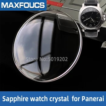 Sapphire sledovať crystal Pre PAM RADIOMIR LUMINOR series Hrniec tvar Dvojitého vypuklé predné sklo Sledovať prípade diely pre Panerai