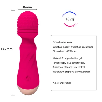 12 Rýchlosti Silný Veľké Vibrátory pre Ženy Magic AV Prútik G Mieste Stimuláciu Klitorisu Dildo sexuálnu Hračku Pre Ženy Sexuálne Produkty
