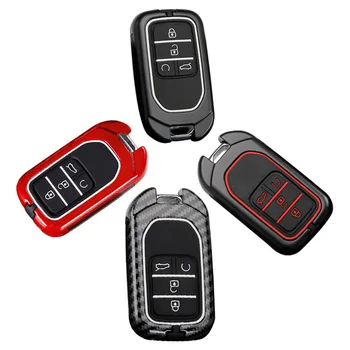 Zliatiny zinku+Silikónové Kľúča Vozidla Kryt Pre Honda Civic Vezel HR-V, CR-V Súlade Smart Remote Chránič Prípade Auto Dekorácie Príslušenstvo
