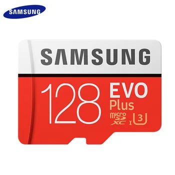 Pôvodné SAMSUNG EVO Plus Micro SD Karty Pamäťové Karty SDXC 128 gb C10 U3 TF Karta S Adaptérom Flash Karta Pre Telefón/Kamera/Drone