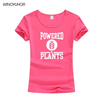Nové 2020 Vegetariánska, Vegánska Napájaný Rastliny Fashion Tričko Pre Ženy Harajuku Tumblr T Shirt Žena