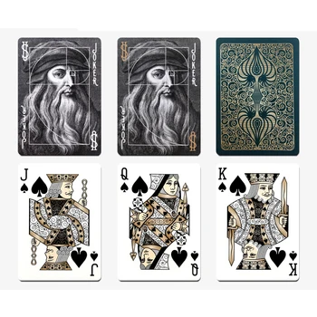 Požičovňa Aureo Hracie Karty Da Vinci Palube USPCC Limited Edition Poker Magické Kartové Hry Magické Triky, Rekvizity pre Kúzelník