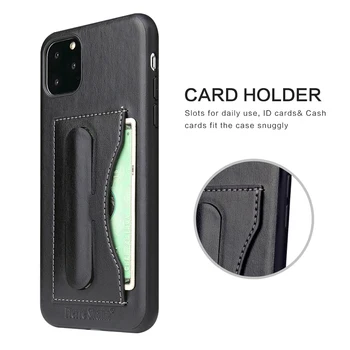 Puzdro Pre iPhone 11 11 Pro 2019 Jednoduché Módne Faux kožené Peňaženky Držiteľa karty Mobilného Telefónu Zadný Kryt Pre iPhone 11 Pro Max Prípade