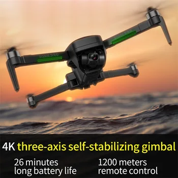 GPS Tri osi Self-stabilizačný Gimbal 5G WIFI FPV Striedavé Drone 4K Kamera Vrtuľník Dron Profesionálne Zviera Quadcopter