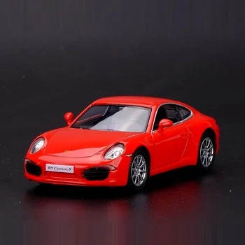 Vysoká Simulácia Vynikajúce Zbierku Hračiek: RMZ mestské Vozidlo, Styling 911 Carrera S Supercar 1:36 Zliatiny Diecast Model Vytiahnuť Späť Autá