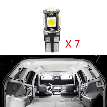 7pcs Auto LED Osvetlenie Interiéru Auta Predné Mapa Lampy Auto Led žiarovky Dome Svetlo Na Peugeot 2008 3008 301 307 308 408 Príslušenstvo