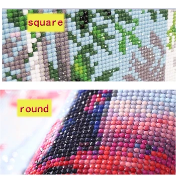 DIY Diamond Výšivky dievča v daždi Plné Námestie/round-Diamond Maľovanie Cross Stitch Auta Mozaiky Domova