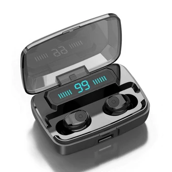 F9 Bluetooth 5.0 Headset TWS Slúchadlá 3500MAH Kapacita Dvojičky Slúchadlá 5D Stereo Slúchadlá Pohodlné Športové Slúchadlá