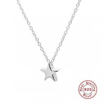 BOAKO Mini Star Náhrdelník Pre Ženy 2020 Striebro 925 Šperkov Náhrdelník Charms Reťaze Pre Šperky Golier Bijoux Femme #7.7