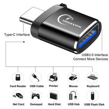 USB C do Adaptéra USB, Typ C, USB 3.0 Adapter Poplatok Data Converter pre Macbook Samsung S9 S10 Huawei P30 xiao mi 9 adaptéry