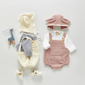 Elinfant Nové Arraival Dieťa Remienky S Klobúk Bavlna Novorodenca Oblečenie Baby Girl Jumpsuit