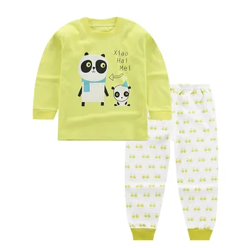 2019 detské Oblečenie Sady Baby boy je lev pyžamo vyhovovali sleepwears Deti ovocné sady dlhý rukáv košele+nohavice 2ks nový príchod