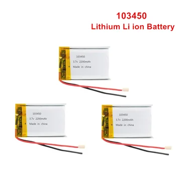 103450 3,7 V 2000mAh Lipo Výmene Batérie li-ion Lipo článkov Lítium Li-Po Polymérová Nabíjateľná Batéria Pre Bluetooth reproduktor