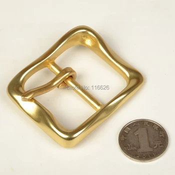 Pevné brass materiál pásu tri-glide pin pracky DIY kožené plavidlá kovové hardware twist dizajn