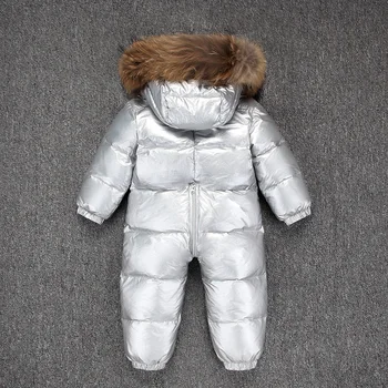 -30 ruskej Zime Snowsuit 2020 Chlapec Detská Bunda 90% Kačica Nadol Vonkajšie Dojčenské Oblečenie Dievčatá Lezenie Pre Chlapcov Deti Jumpsuit 2~5y