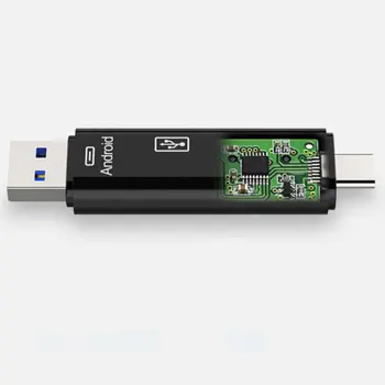 Typ C & Micro USB 5 V 1 OTG Čítačka Flash vysokorýchlostné USB2.0 Univerzálny OTG TF/SD Karty pre Android telefón Počítač