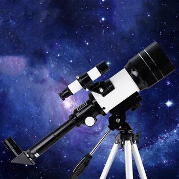 Vysoko kvalitné cestovné, vonkajší priestor pozorovanie ďalekohľadom s prenosný statív profesionálne HD astronomickému teleskopu