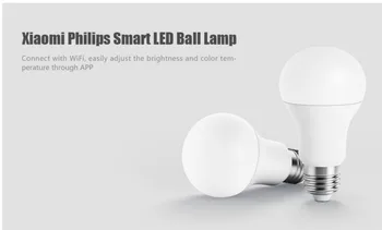 Youpin Mijia Smart Biela LED Žiarovka E27 Mi Svetlo APLIKÁCIE, WiFi Skupiny Vzdialenej Kontroly 3000k-5700k 6.5 W 450lm 220-240V 50/60Hz