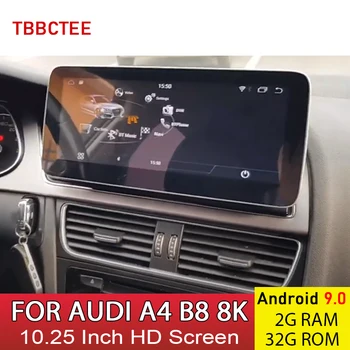 Android 9.0 2+32 G Auto Multimediálny Prehrávač Pre AUDI A4 B8, 8K 2008~2016 MMI 2G 3G Auto Stereo Rádio, GPS Navigácie Vedúci jednotky