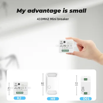SMATRUL Mini Bezdrôtovej Smart Switch Svetlo Elektrické 433MHZ RF 8 Tlačidlo Diaľkového Ovládania Relé Prijímač Domov Led Žiarovka NA zapnutie/VYPNUTIE 220V