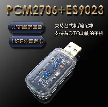 USB zvuková karta PCM2706 ES9023 audio hifi horúčka telefón OTG prenosné DAC dekodér Pre zosilňovač A3-005