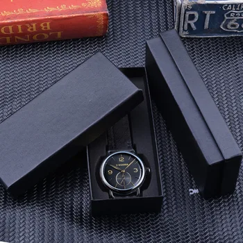 Víťaz Klasické Čierne Zlaté Mechanické Hodinky Top Značky Luxusné Pánske Hodiny Vodotesný Malý Dial Dizajn Black Pravej Kože