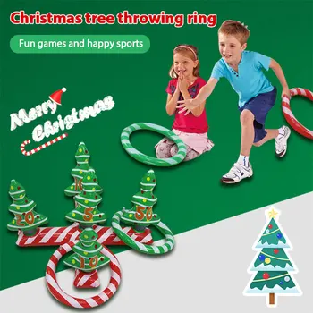 2020 Nové Nafukovacie Vianočný Stromček Krúžok Hry Vianočné Nafukovacie Hádzanie Krúžku Vianočné Krúžok Interaktívne Hry, Rekvizity Vianočné darčeky