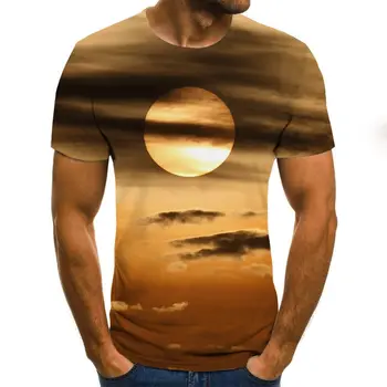2020 Nové Letné 3D vytlačené pánske T-shirt bežné krátkym rukávom pánske T-shirt módne hip-hop hore
