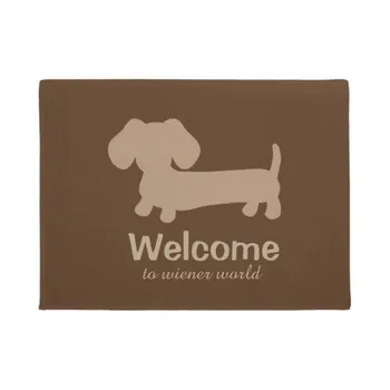 Vitajte na Wiener Psa Svete Predné Dvere mat Domáce Dekorácie Vstup Non-slip Dvere Mat Gumové Podlahy, Umývateľný