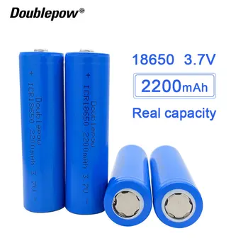 NOVÝ, originálny Doublepow 18650 batéria 3,7 V 2200mah 18650 lítiové dobíjacie batérie baterka atď.