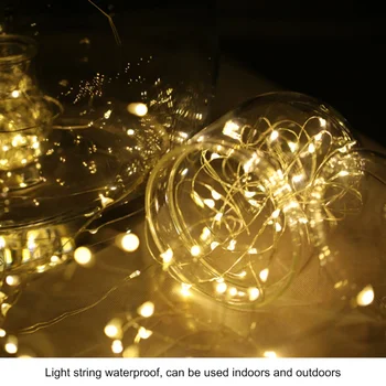 10m 100 Lampy Svetlá Strana Medený Drôt Svetlo String Nepremokavé Batérie Poľa Izby Záhrada Večierok Svetlá NÁS Skladom