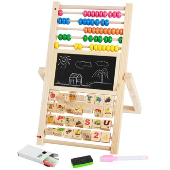Multifunkčné Elektronické Vzdelávanie Stoja Drevené Montessori Hračky Počítanie Poznanie Rada Skoro Vzdelávacie Matematika Hračka Pre Deti Darček
