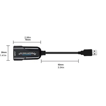 Prenosné USB 3.0 HDMI Hra Zachytiť Kartu 1080P placa de video Spoľahlivé vysielanie Adaptér Pre Živé Vysielanie Nahrávanie Videa