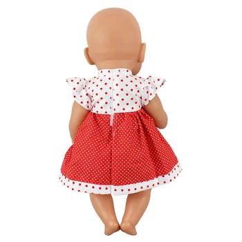 Červená bábika šaty oblečenie vhodné Pre narodené dieťa 43 cm Bábiky Oblečenie Bábiky, Príslušenstvo Pre 17inch Baby Doll