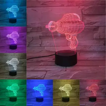 Stereoskopické 3D LED Lampa USB Luminarias Akrylové Dosky Narodeniny Dovolenku Darčeky Pre Detský Domov Spálňa Obchod Stôl Dekorácie