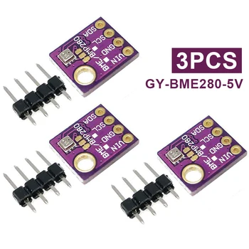 3ks/set DC 1.8 - 5V GY-BME280-5V Barometrický Senzor Tlaku Teplota Vlhkosť Modul Elektronických Súčiastok