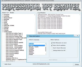 Profesionálne DPF+EGR Odstraňovač 3.0 Lambda Hotstart Klapka O2 DTC 2