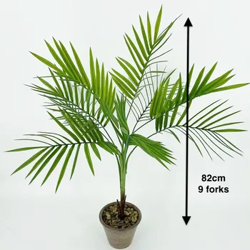 88 CM Zelená Umelého Palmového Lístia Plastové Rastliny, Záhrada Domáce Dekorácie Scutellaria Tropického Stromu Falošné Rastliny