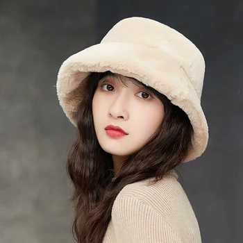 Rybár klobúk dámy jeseň a v zime plyšové povodí klobúk kórejský ležérne módne hustú srsť teplou klobúk pôvodné vlastné veľkoobchod