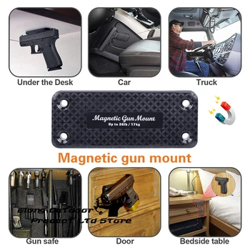 2X Magnetické Zbraň Držiaku Závesu Zbraň Magnet Pištoľ, Puška Lov Skryté za Vozidlo Podľa Tabuľky Posteli nosné 17 KG 36LBS